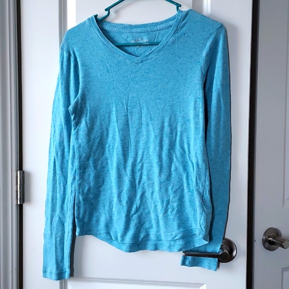 Eddie Bauer long sleeve tee blue small
